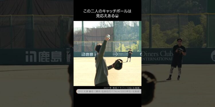 【巨人】この二人のキャッチボールは見応えあったな！合同自主トレ #shorts #baseball #sports #ジャイアンツ #巨人 #プロ野球