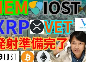 【仮想通貨BTC, ETH, XRP, NEM, IOST, VET】アイオーエス、リップル、ネム、VeChain発射準備完了🚀