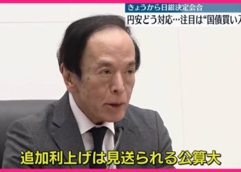 【日本銀行】13日から金融政策決定会合  円安どう対応…注目は“国債買い入れ額”