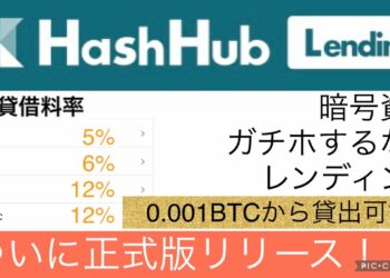 【暗号資産年率12%】HashHubレンディング