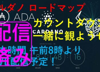 【LIVE配信】CARDANO Project RoadMap カウントダウンの瞬間！ADA(エイダ)コイン チャート付き