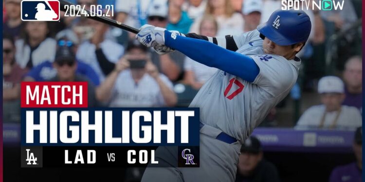 【大谷が2試合ぶり第21号！スミスとフリーマンにも一発が飛び出し勝利】ドジャース vs ロッキーズ 試合ハイライト MLB2024シーズン 6.21
