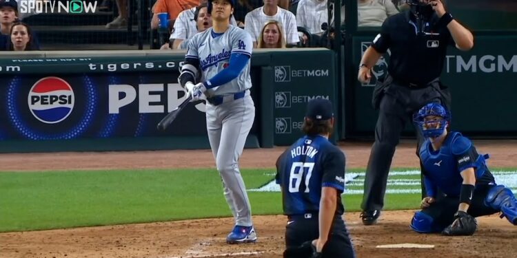 【ドジャース・大谷翔平 流石の一振り！9回に勝ち越しタイムリー！】ここまで無安打だった大谷が見事な適時二塁打！センターを越える54本目の長打でドジャースが勝ち越し