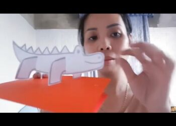 Làm con cá sấu theo kiểu đơn giản ít chi tiết từ giấy