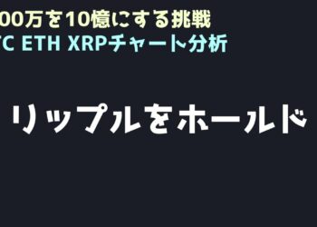 リップルを爆上げするまで持つ｜ビットコイン、イーサリアム、リップルの値動きを解説
