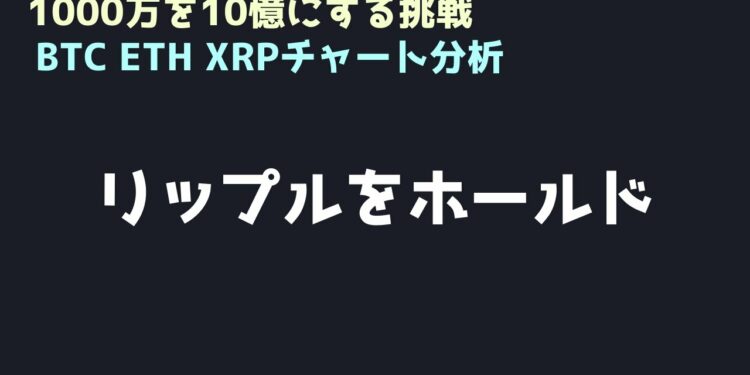 リップルを爆上げするまで持つ｜ビットコイン、イーサリアム、リップルの値動きを解説