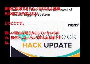 流出ネム！犯人の追跡中止声明発表！
