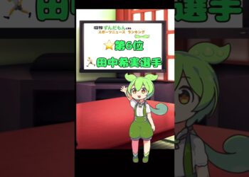 【日刊】ずんだもんスポーツニュースランキング　2024年1月15日【Daily】Zundamon’s sports news ranking in Japan