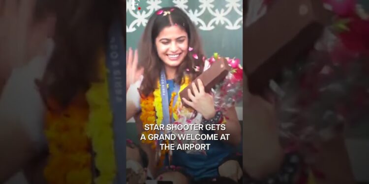 India’s Star Shooter Manu Bhaker Returns Home After Historic Olympic Wins | Subscribe to Firstpost