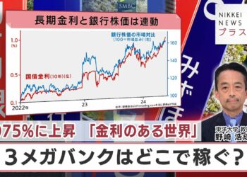 1.075%に上昇 「金利のある世界」 3メガバンクはどこで稼ぐ？【日経プラス９】