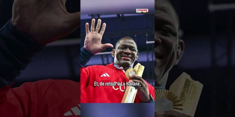 Quel retour au pays pour la légende de la lutte, le Cubain Mijain Lopez ! #Olympics #JO2024 #Lopez