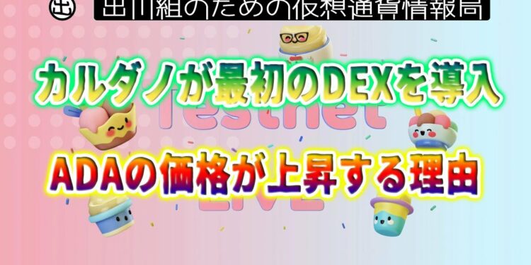 ［20211207］カルダノが最初のDEXを導入、ADAの価格が上昇する理由【仮想通貨・CARDANO(ADA)】