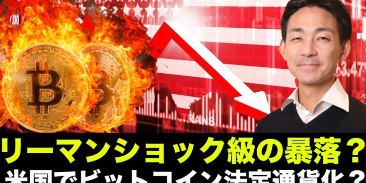 仮想通貨でリーマンショック級の大暴落?米国でビットコイン法定通貨化?