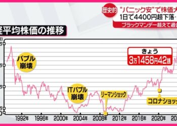 【“パニック安”】株価大暴落…1日で4400円超下落 「新NISA」投資どうすべき?