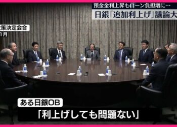 【日銀金融政策決定会合】追加利上げめぐる議論大詰め