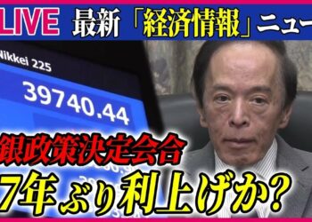 【ライブ】最新『経済情報ニュース』今後の日本経済どうなる？日銀、マイナス金利政策解除など議論へ / 「マイナス金利解除」で生活に影響は？　など――（日テレNEWS LIVE）