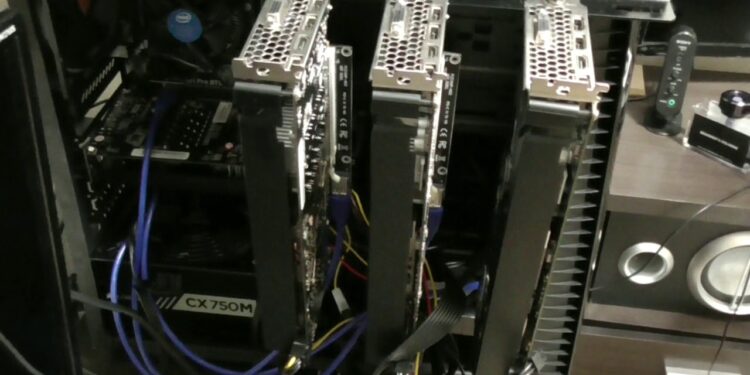 【※音量注意】マイニング 「RX580・RX570」合計10枚で GPUマイニング