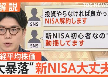 日経平均株価“大暴落”で「新NISA」は大丈夫？聞かれる不安の声　円高で物価高は落ち着く可能性も【Nスタ解説】｜TBS NEWS DIG