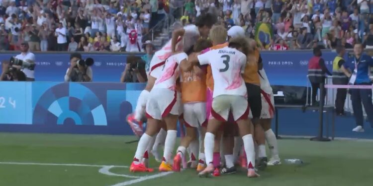 【サッカー女子予選リーグ】後半51分 谷川萌々子 スーパーゴールで逆転!!「ブラジル×日本」｜パリオリンピック™