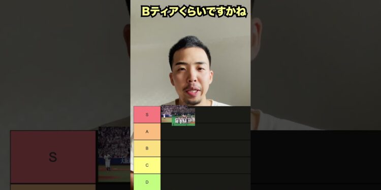 優勝の瞬間ティアリスト　#プロ野球