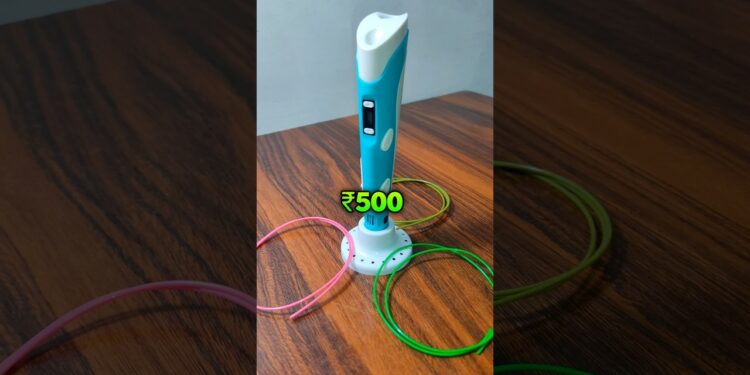 ₹500 3D PEN GADGET 3D PEN DIY TUTORIAL #shorts