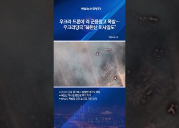 우크라 드론에 러 군용창고 폭발…우크라당국 “북한산 미사일도”