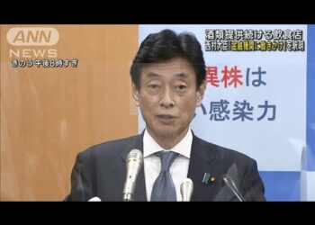 西村大臣　酒類提供“金融機関への働きかけ”で釈明(2021年7月9日)