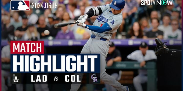 【大谷が4年連続の20号！チームも9回に5点差ひっくり返す劇的逆転勝利】ドジャース vs ロッキーズ 試合ハイライト MLB2024シーズン 6.19