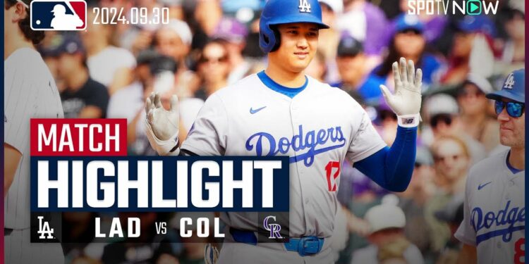 【ブラックモンの引退試合！大谷翔平、レギュラーシーズン最終戦は12試合連続安打＆今季59個目の盗塁！】ドジャース vs ロッキーズ 試合ハイライト MLB2024シーズン 9.30