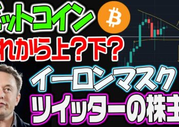 ビットコイン上？下？イーロンマスクがツイッターの株主になったぞ！
