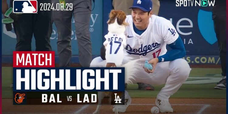 【大谷翔平、3戦ぶり42号先頭打者弾を含む2安打1HR2盗塁3得点の大活躍で勝利に貢献！】オリオールズ vs ドジャース 試合ハイライト MLB2024シーズン 8.29