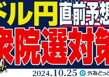 【衆院選対策！直前予想】ドル円の運命は…！？（今日から来週のFX予想）2024/10/25　#外為ドキッ