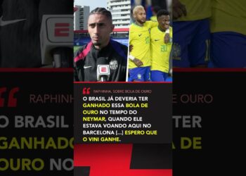 NEYMAR merecia uma BOLA OURO? Na torcida por Vinicius Jr., Raphinha falou sobre a premiação #shorts