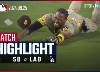 【最後は驚愕のトリプルプレー！パドレスが地区優勝を占う首位攻防3連戦の初戦を制してPS進出決定】パドレス vs ドジャース 試合ハイライト MLB2024シーズン 9.25