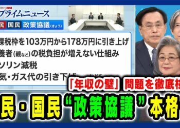 【「年収の壁」問題を徹底検証】自民・国民 “政策協議”本格化 森信茂樹×荻原博子×加谷珪一 2024/11/8放送＜前編＞
