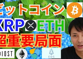 【仮想通貨BTC, ETH, XRP, IOST, EOS】ビットコイン、リップル、イーサリアム超重要局面‼️