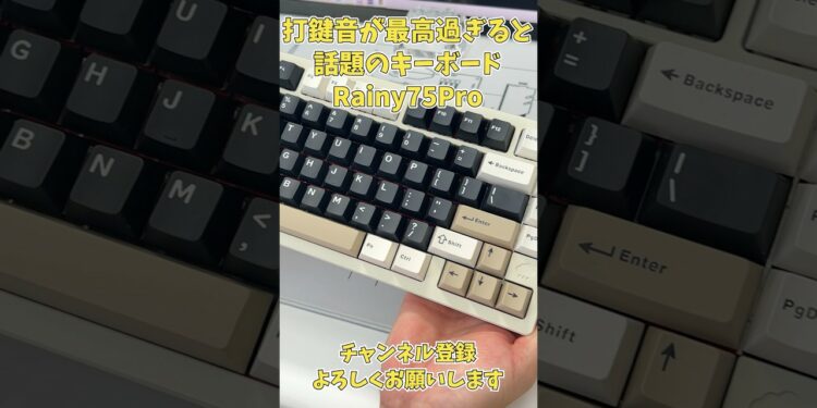 打鍵音・打鍵感が最高過ぎると話題のRainy75 Proキーボード　#キーボード #ガジェット #keyboard