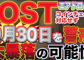 【※緊急速報※】IOST大暴落の危機!!コインチェックまさかのエアドロップ実施せず!!絶好の買い場が9月30日までに到来する!!【仮想通貨】【ビットコイン】
