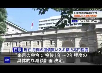 日銀 国債買い入れの減額を決定 金融政策の正常化さらに進める 昼のニュース 6月14日 #日本銀行（日銀)