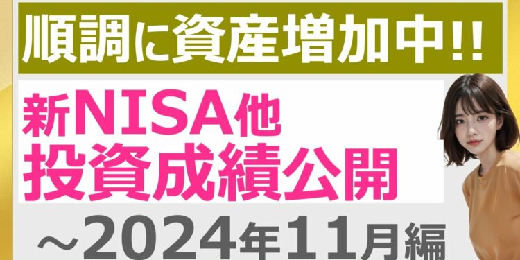 【新NISA】新NISA他投資成績公開 2024年11月 順調に資産増加中! (FANG+ USテックトップ20 SOX 半導体 GNI) 【決算まとめ】