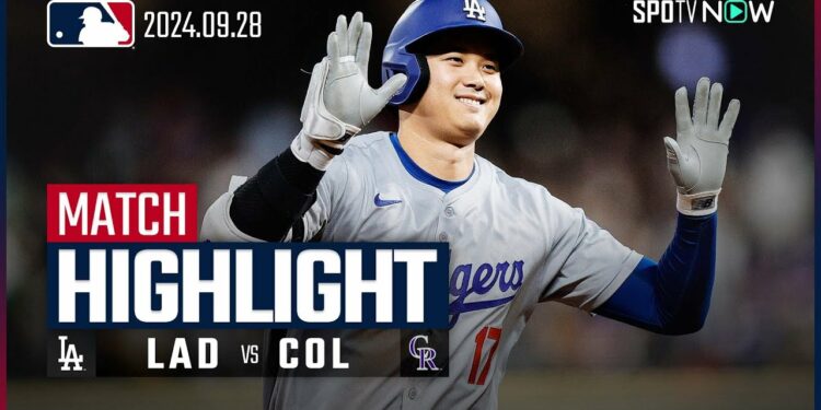 【大谷翔平、記録ずくめの大暴れ!54号3ラン含む4安打4打点1本塁打1盗塁2得点!】ドジャース vs ロッキーズ 試合ハイライト MLB2024シーズン 9.28