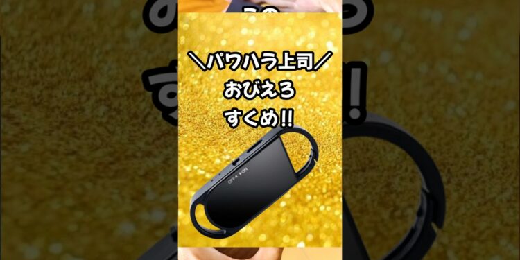 パワハラ、セクハラを駆逐する秘密兵器🔥 #おすすめ #ガジェット #おもしろい  #4kcamera  #ボイスレコーダー #ボイレコ #カメラ #4k #防犯