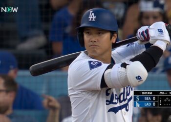 【ドジャース・大谷翔平 レフト前ヒット！】2年連続3度目の40号に王手！第1打席は逆方向に流し打ちで先頭出塁