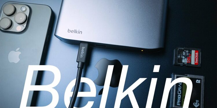 M3 MacBook Air に最適ガジェット。Belkin Thunderbolt 4 5-in-1 USB-C ドッキング ステーション!