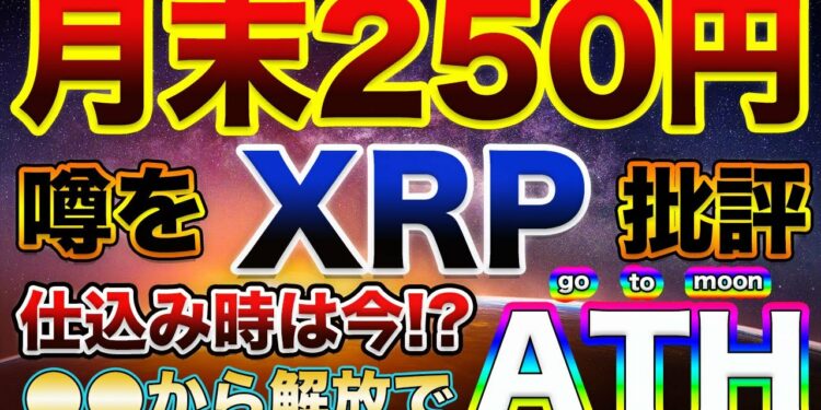 【XRP8月末250円到達を分析】リップルの近日ATHの噂を客観的検討！果たして実現するか？今は買いどきか？【仮想通貨】【アルトコイン】