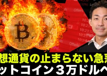仮想通貨の暴落が止まらない。ビットコインは３万ドルへ！？