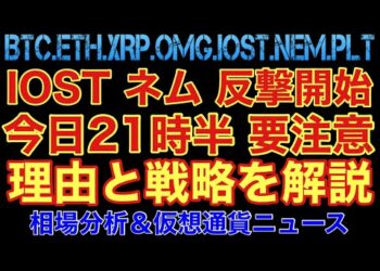 【相場分析】今日21時半注意⚠️IOSTネム爆上フラグ‼️ビットコインイーサリアムリップルネムパレットBTC.ETH.XRP.XEM.NEM.OMG.PLT