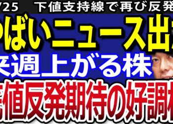 日本の経済金融を揺るがすヤバいニュース出た！来週注目の日本株４選