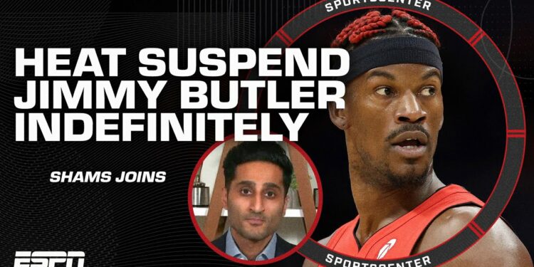 🚨 Jimmy Butler suspended INDEFINITELY 🚨 Shams Charania details | SportsCenter