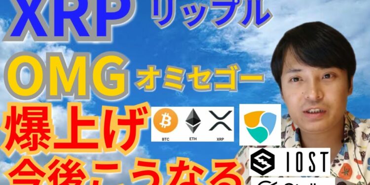 【仮想通貨BTC, ETH, XRP, XLM, NEM, IOST, OMG】リップル＆オミセゴー爆上げ、今後こうなる‼️